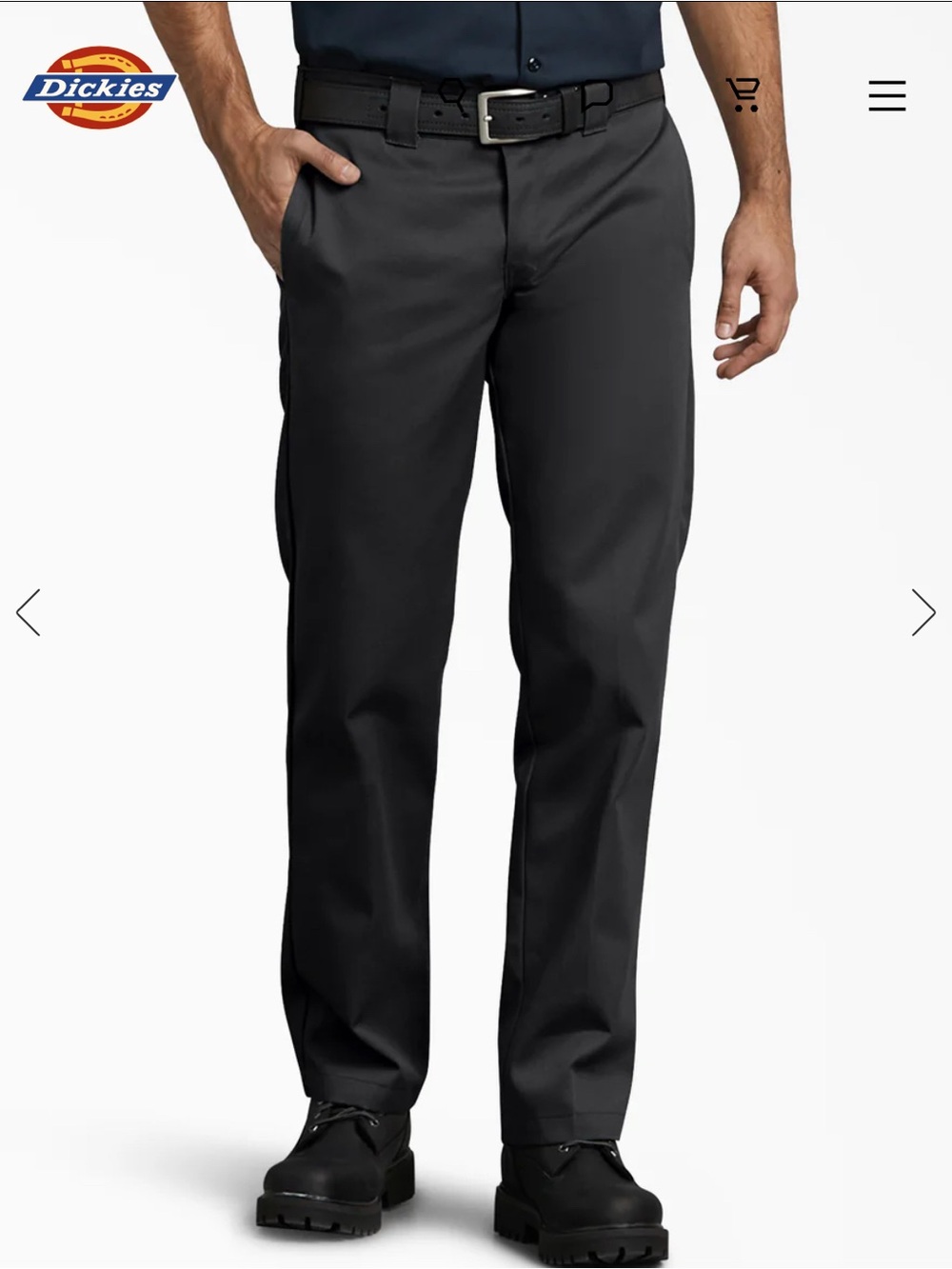 Dickies Men’s slim Straight-Leg Pants in Black
